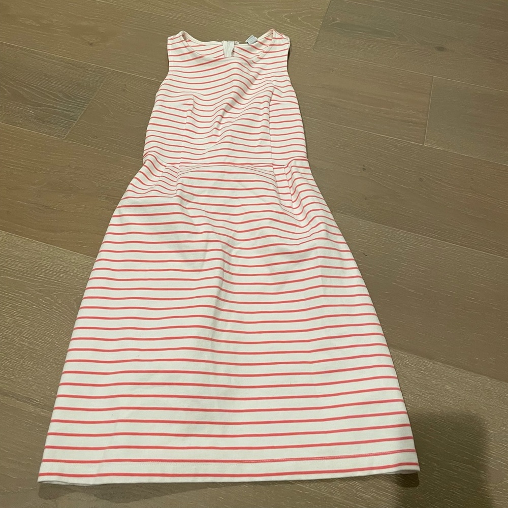 Pink and white striped dress